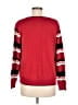 Alfred Dunner Stripes Red Pullover Sweater Size M - photo 2