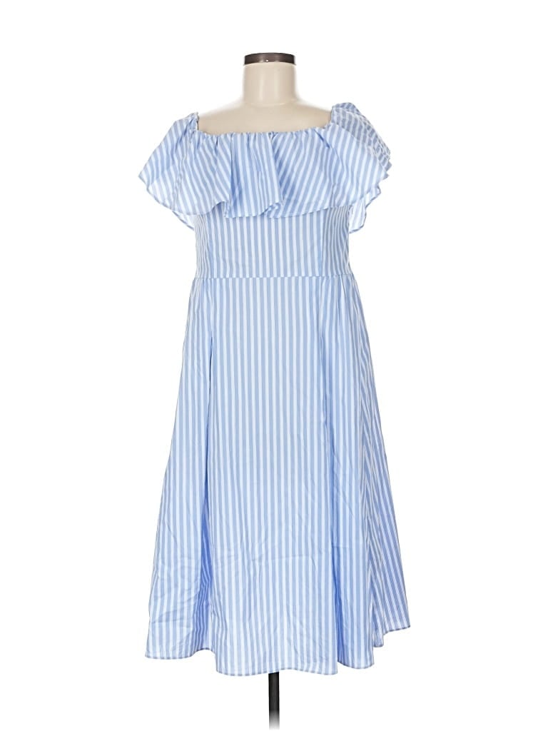 Pre-owned H&m Casual Dress In Blue