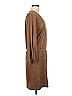 Drew Solid Brown Casual Dress Size M - photo 4
