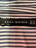 Zara 100% Viscose Stripes Blue Long Sleeve Blouse Size XS - photo 7