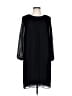Max Studio 100% Polyester Solid Black Casual Dress Size L - photo 1