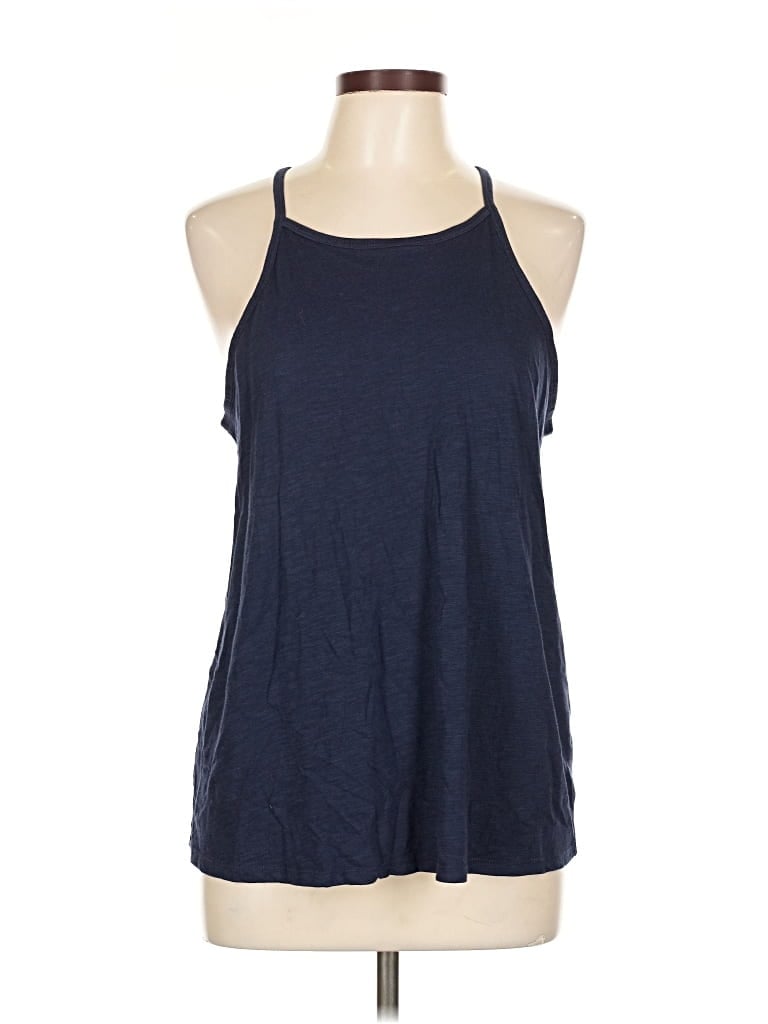 Pre-owned Torrid Tank Top Blue Halter Neckline Tops