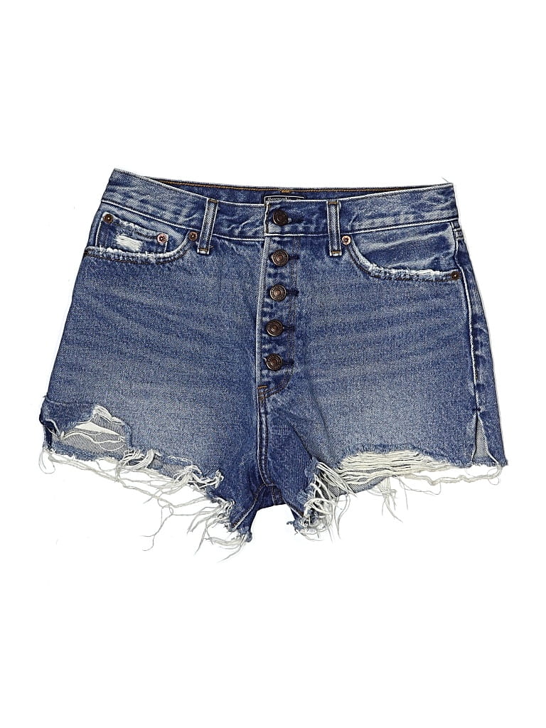 Pre-owned Abercrombie & Fitch Denim Shorts In Blue