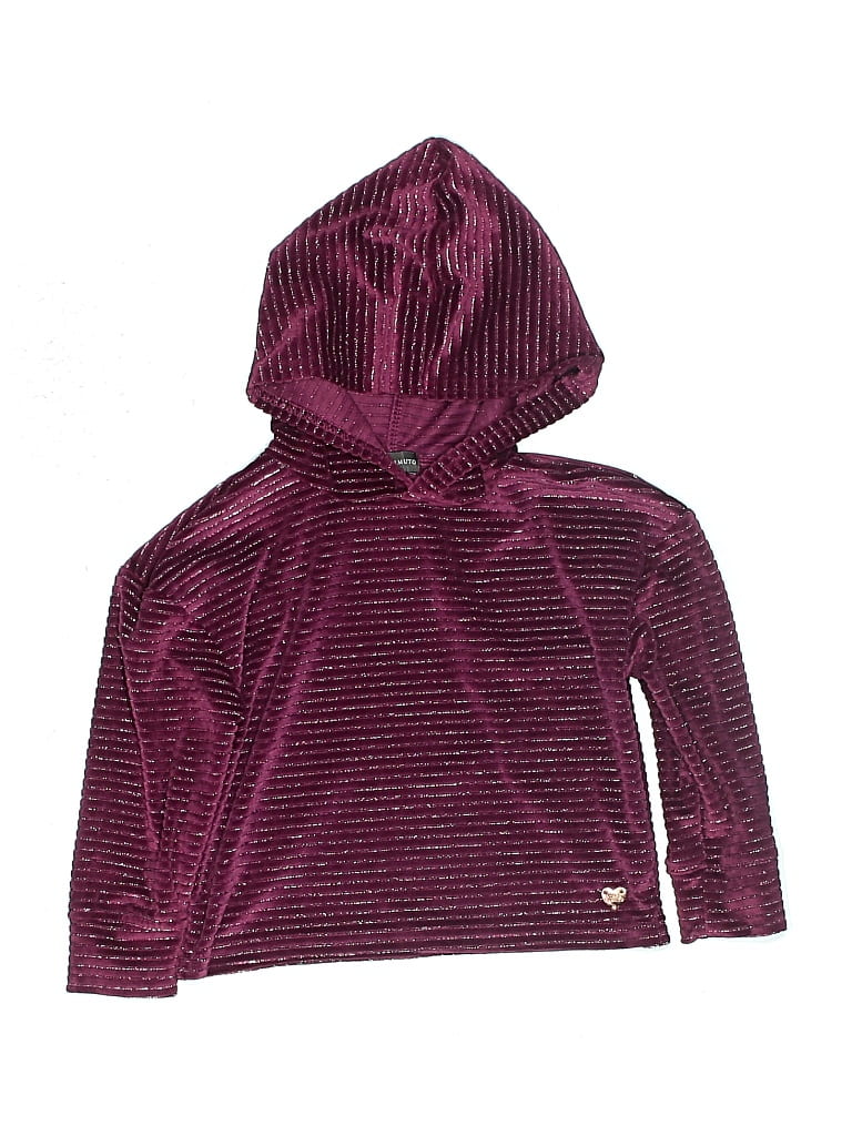 Pre-owned Vince Camuto Kids' Pullover Hoodie In Burgundy