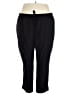 W by Worth Solid Black Track Pants Size 2X - photo 1