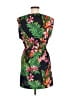 MNG 100% Polyester Tropical Black Casual Dress Size 6 - photo 2