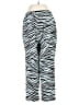 DKNY 100% Polyester Animal Print Blue Casual Pants Size S - photo 2