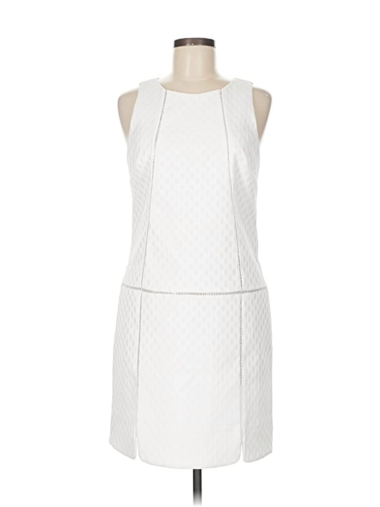 Pre-owned Laundry By Shelli Segal Cocktail Dress In White