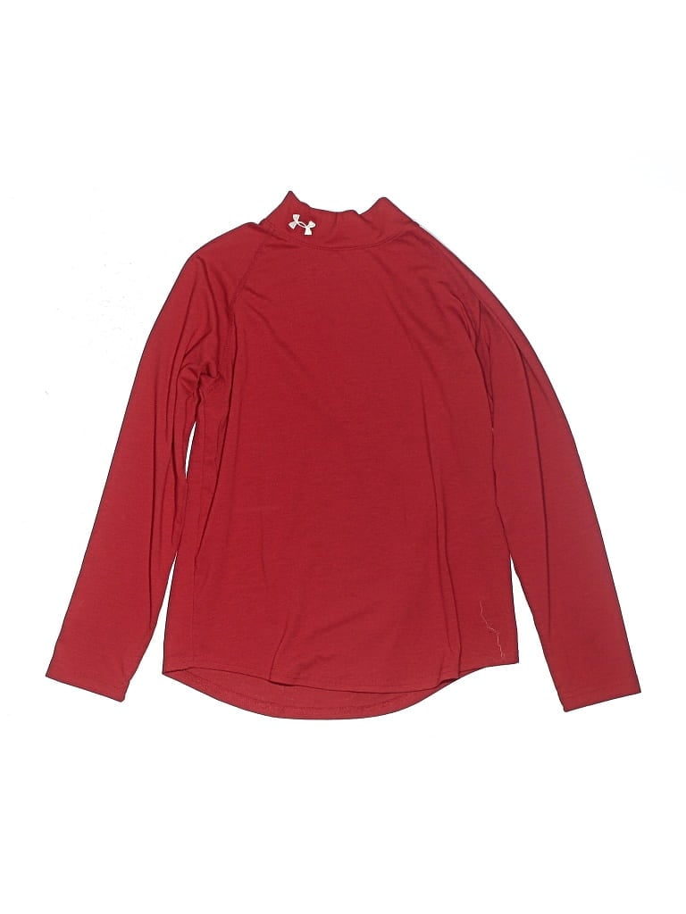 Pre-owned Under Armour Kids' Long Sleeve Turtleneck In Red
