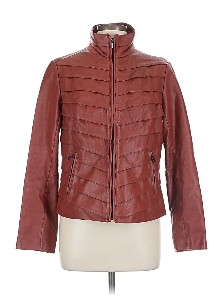 Pre-owned Neiman Marcus Jacket In Burgundy