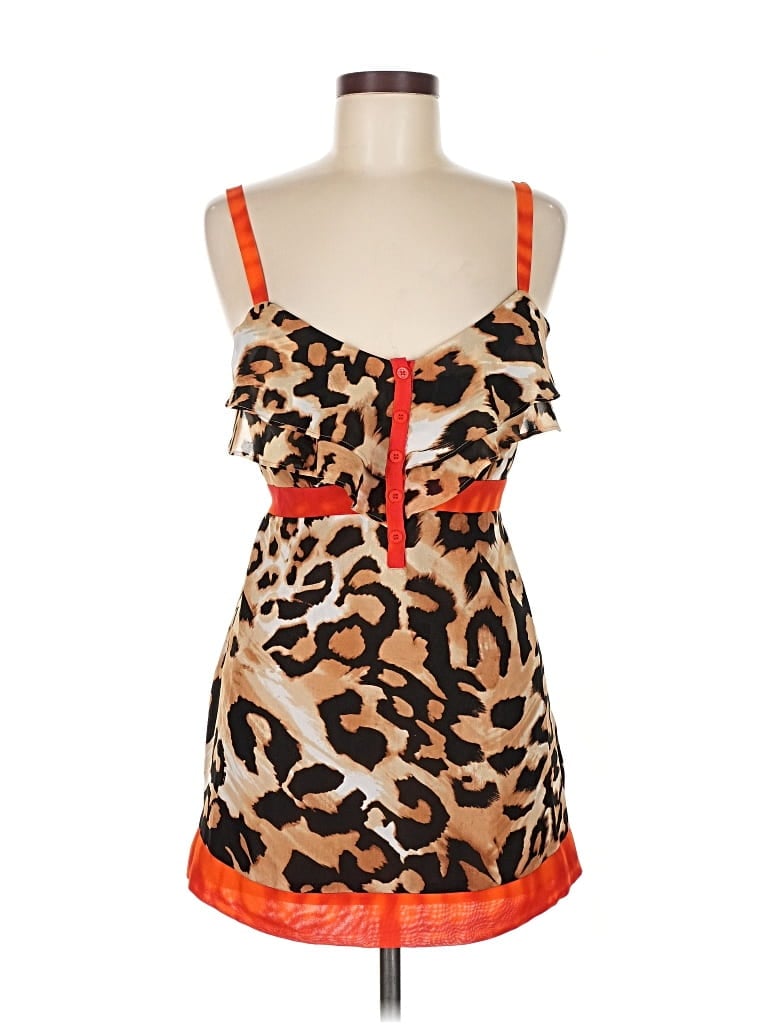 Pre-owned Nicole By Nicole Miller Cocktail Dress In Orange