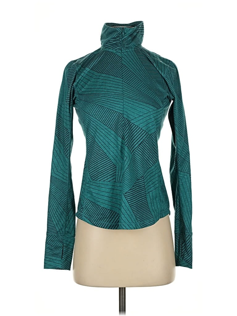 Pre-owned Brooks Long Sleeve Turtleneck In Blue