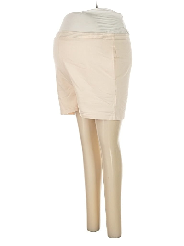 Pre-owned Storq Khaki Shorts In White