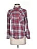 Seven7 100% Cotton Plaid Red Long Sleeve Button-Down Shirt Size S - photo 1