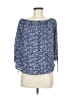 Gap Outlet 100% Rayon Blue 3/4 Sleeve Blouse Size M - photo 1