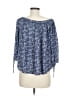 Gap Outlet 100% Rayon Blue 3/4 Sleeve Blouse Size M - photo 2
