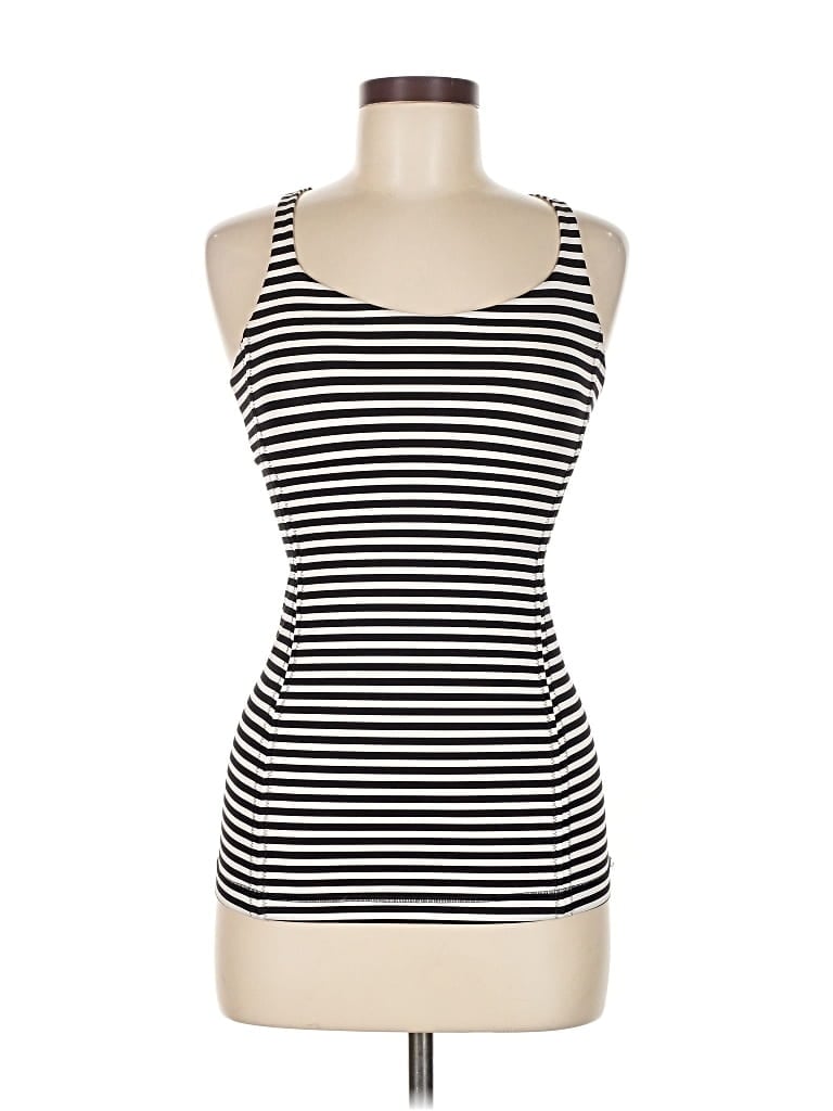 Pre-owned Lululemon Athletica Tank Top Black Halter Neckline Tops