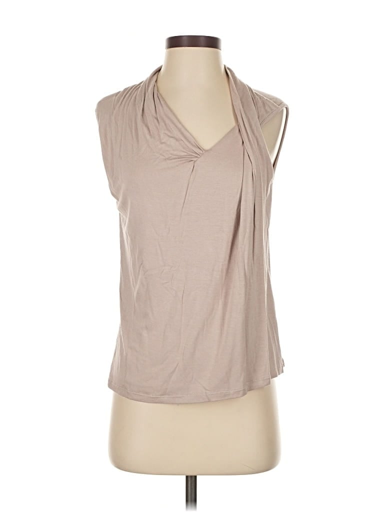 Pre-owned Unbranded Sleeveless Blouse In Brown