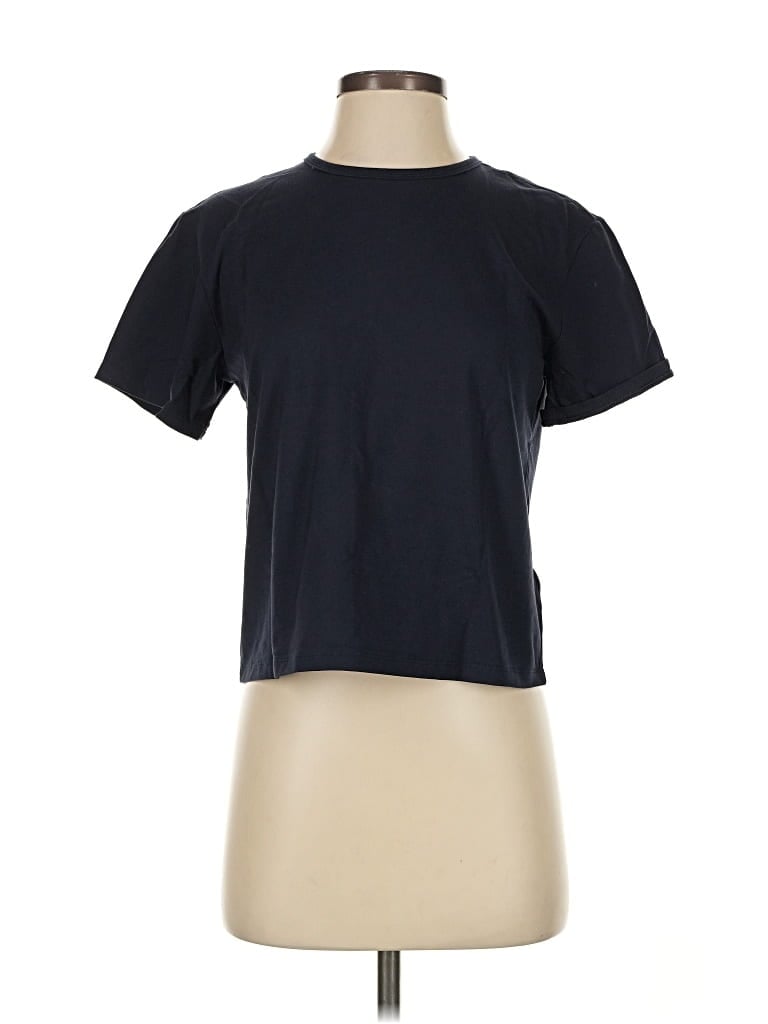 Pre-owned Athleta Short Sleeve T-shirt In Black