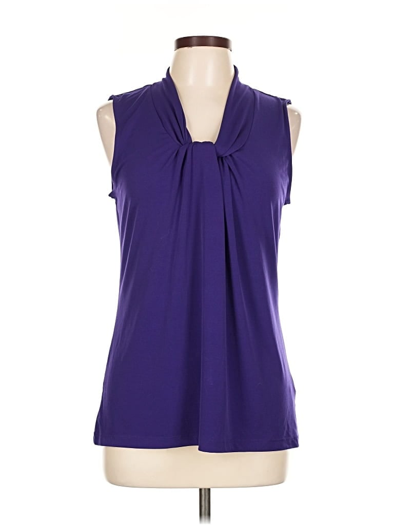 Pre-owned Banana Republic Factory Store Sleeveless Blouse In Purple