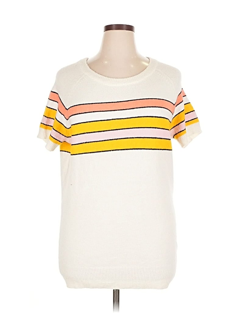 Pre-owned Torrid Pullover Sweater In White