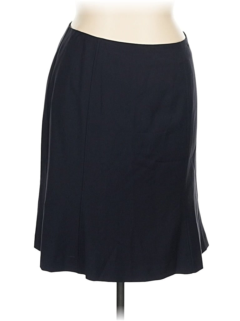 Pre-owned Talbots Wool Skirt In Black