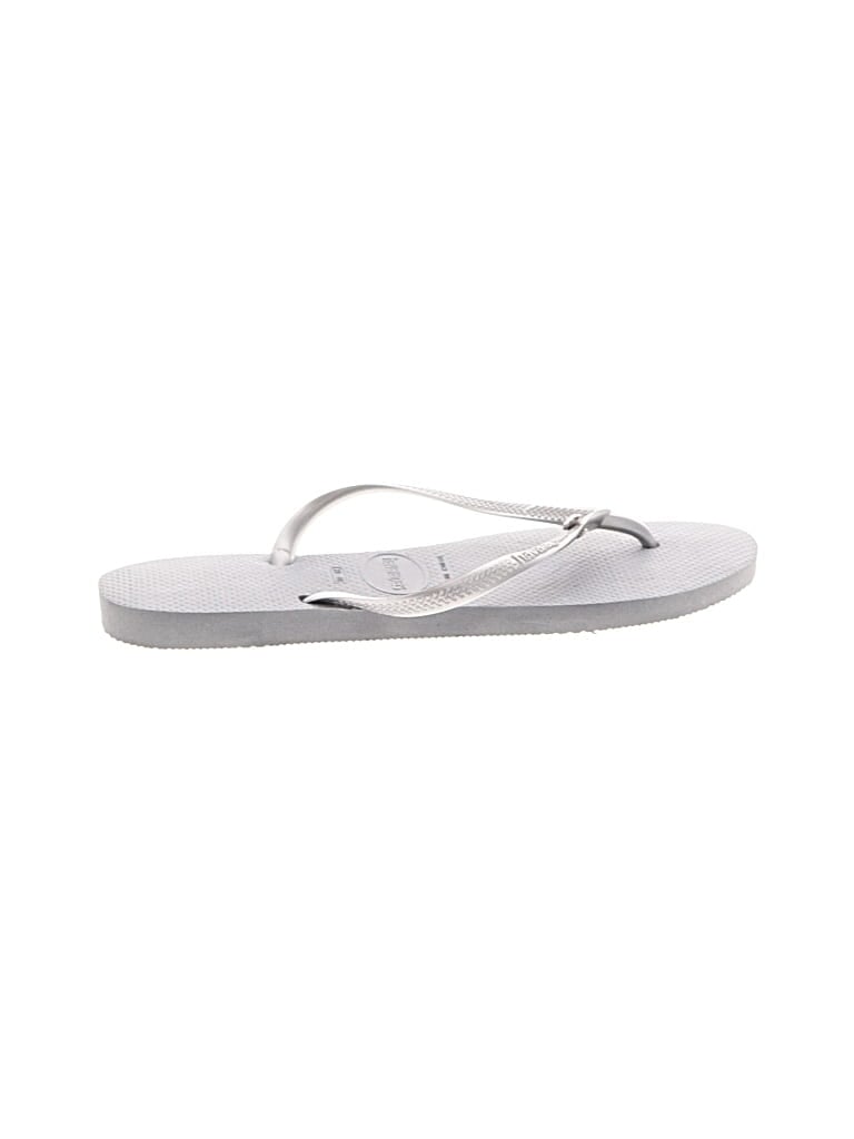 Pre-owned Havaianas Flip Flops In Gray