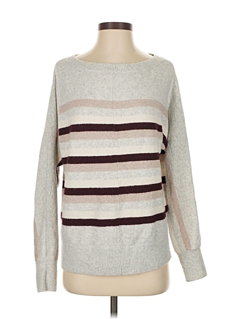 Pre-owned Ann Taylor Loft Pullover Sweater In Gray