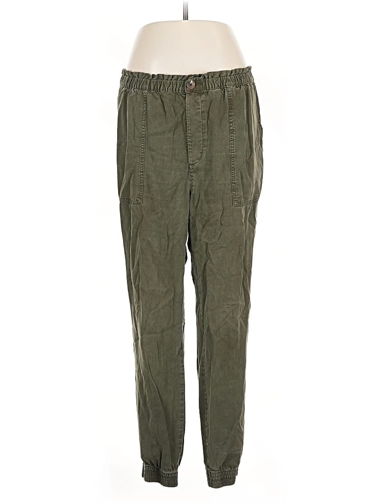 Pre-owned H&m Casual Pants In Green
