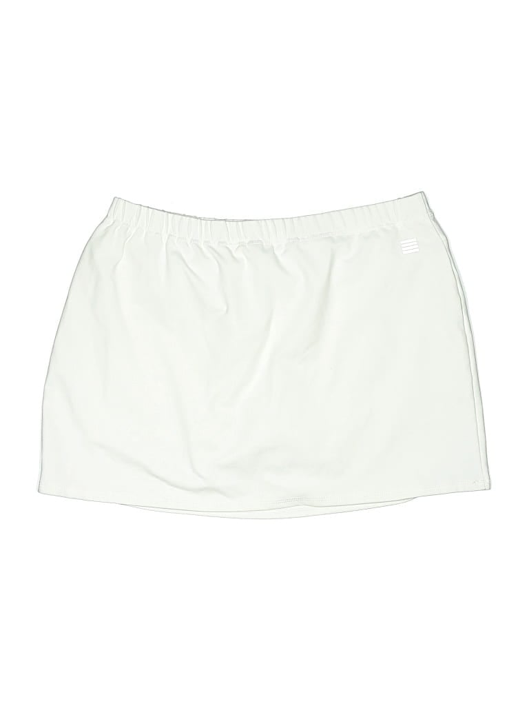 Pre-owned Lands' End Active Skort In White