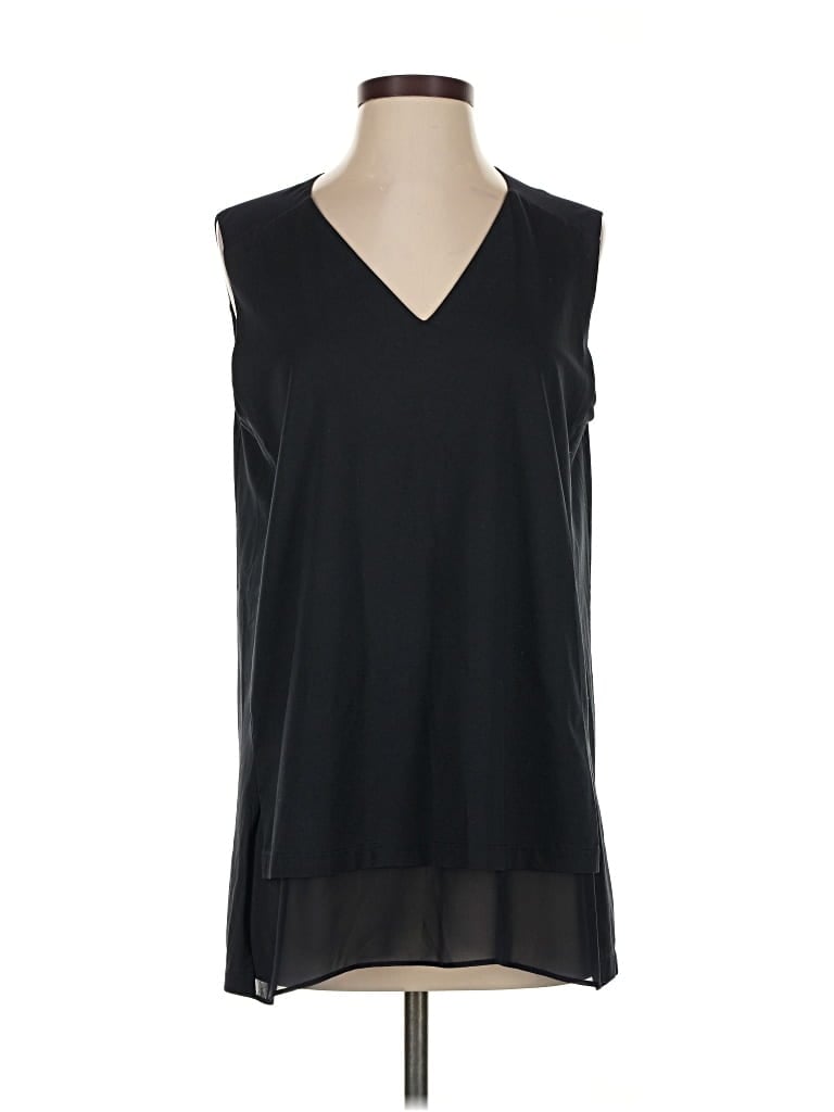 Pre-owned Lafayette 148 Sleeveless Blouse In Black