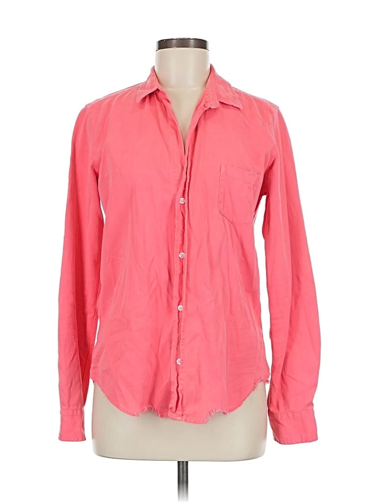 Pre-owned Frank & Eileen Long Sleeve Button Down Shirt In Pink