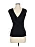 Ronen Chen Black Sleeveless Blouse Size 8 (2) - photo 1