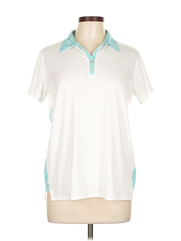 Pre-owned Sport Haley Short Sleeve Polo Shirt In White