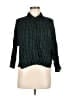 RVCA 100% Viscose Plaid Green 3/4 Sleeve Button-Down Shirt Size M - photo 1