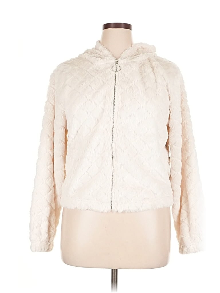 Pre-owned Almost Famous Cardigan Sweater In White