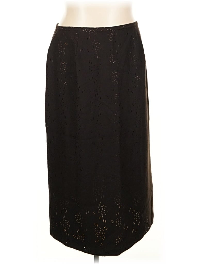 Pre-owned Evan Picone Formal Skirt In Black
