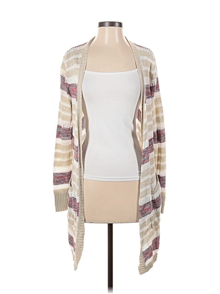 Pre-owned Eddie Bauer Cardigan Sweater In White