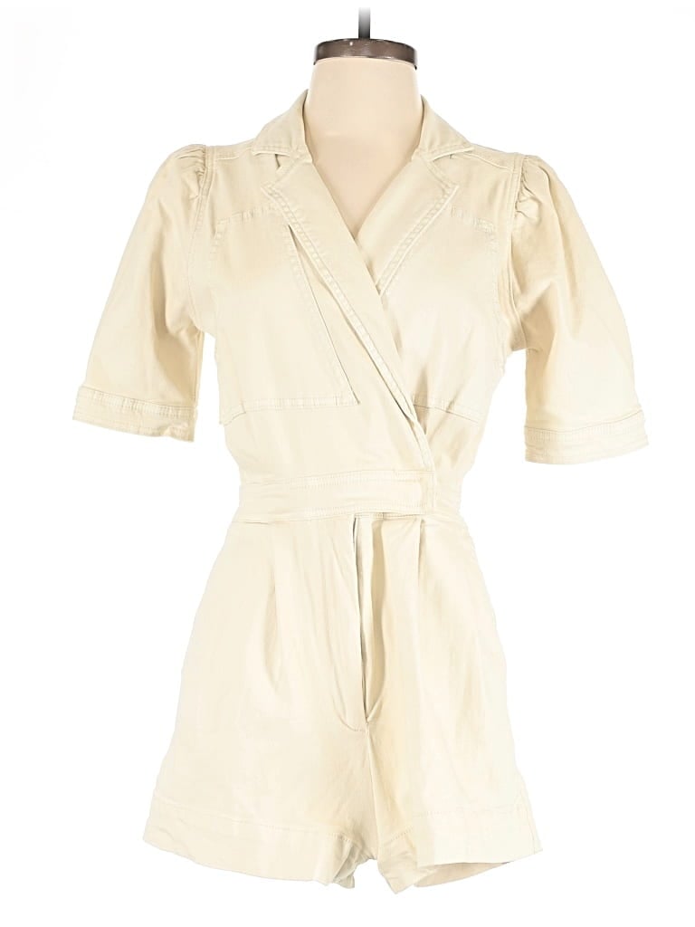 Pre-owned Day + Moon Romper In White