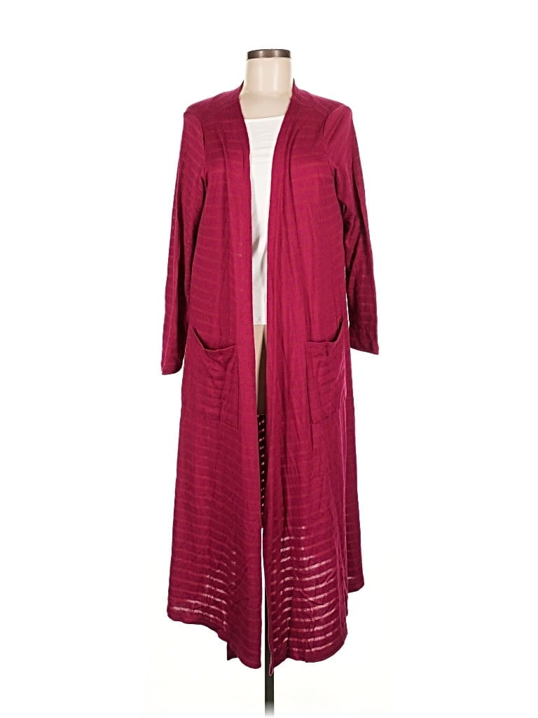 Pre-owned Lularoe Cardigan Sweater In Burgundy