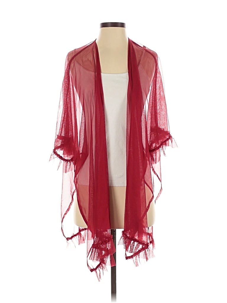 Pre-owned Vince Camuto Kimono In Burgundy