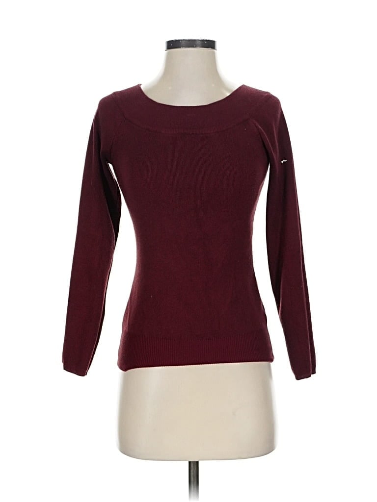 Pre-owned T Tahari Pullover Sweater In Burgundy