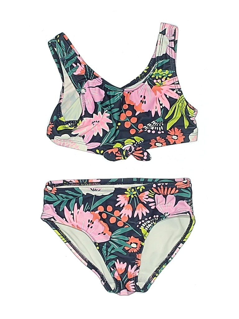 Pre-owned Carter's Kids' Two Piece Swimsuit In Green
