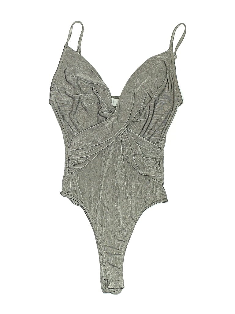 Pre-owned Astr Bodysuit In Gray