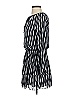 MICHAEL Michael Kors 100% Polyester Chevron-herringbone Blue Casual Dress Size XXS - photo 5