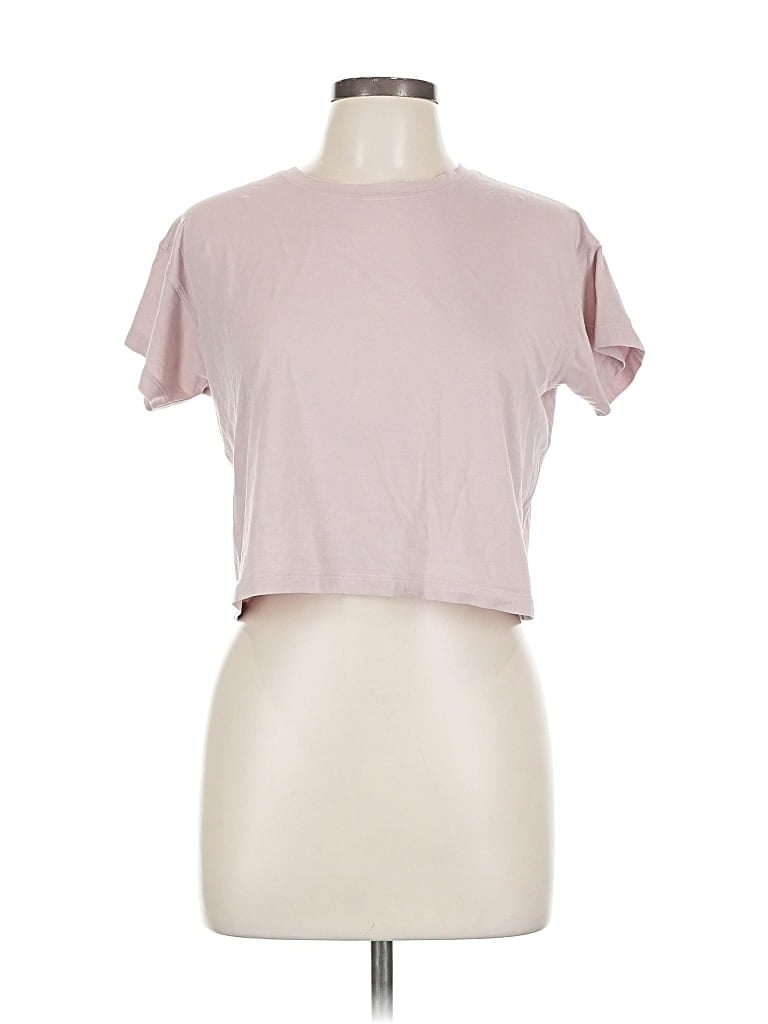 Pre-owned Lululemon Athletica Short Sleeve T-shirt In Pink