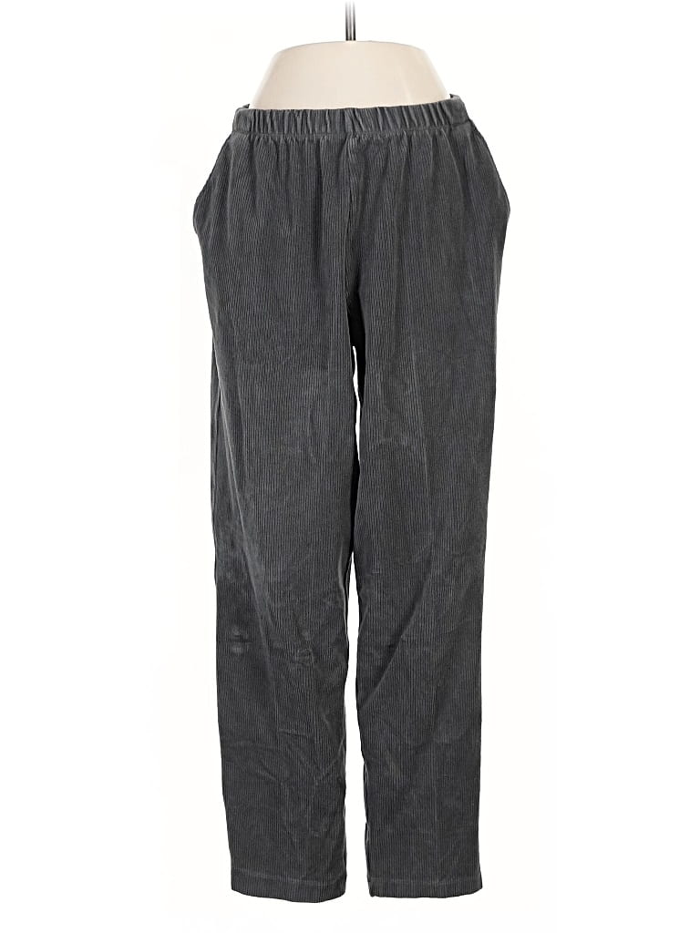 Pre-owned Lands' End Casual Pants In Gray