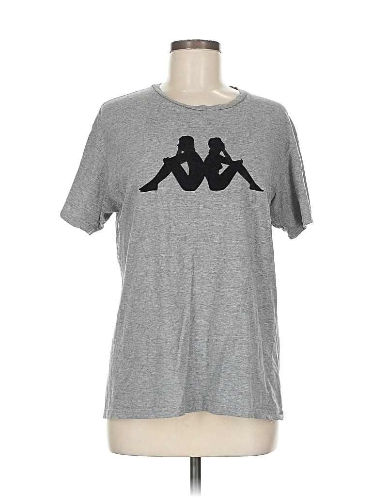 Pre-owned Kappa Short Sleeve T-shirt In Silver