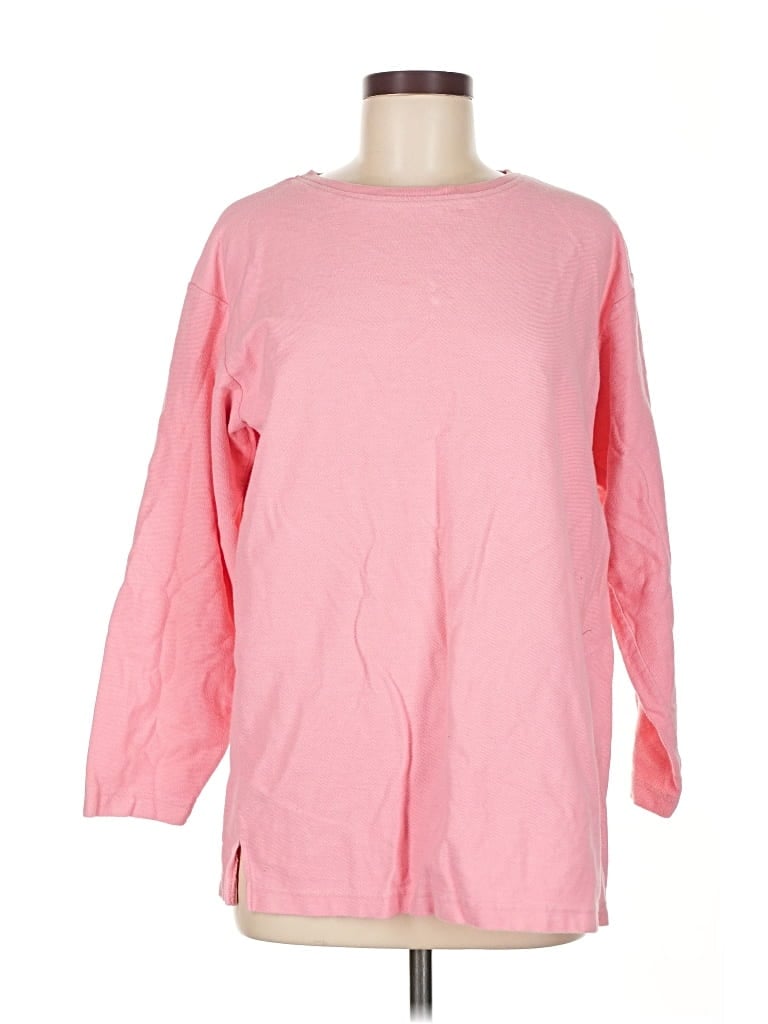 Pre-owned Denim & Co Sweatshirt In Pink
