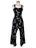 Ann Taylor LOFT 100% Rayon Graphic Black Jumpsuit Size XS - photo 1